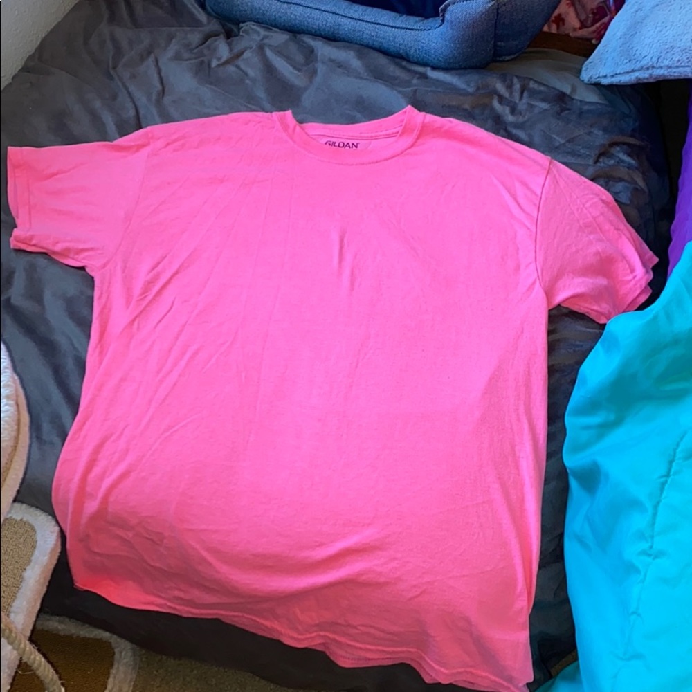 Pink workout shirt